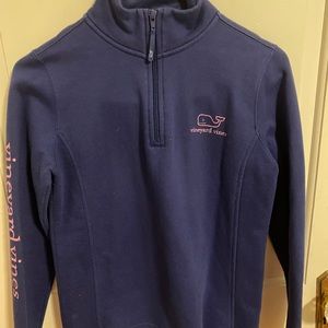 Purple XS quarter zip down